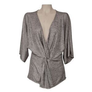 BKEBoutique Metallic Silver Top Going Out Y2K Fairycore Angelcore Evening